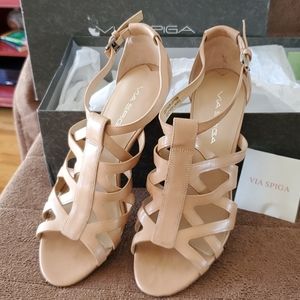 VIA SPIGA STRAPPY HEELS
